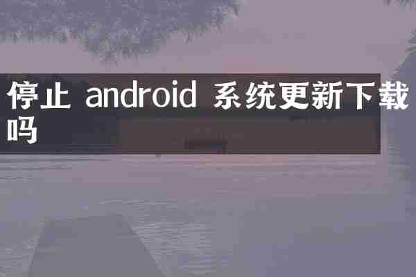 停止 android 系统更新下载吗