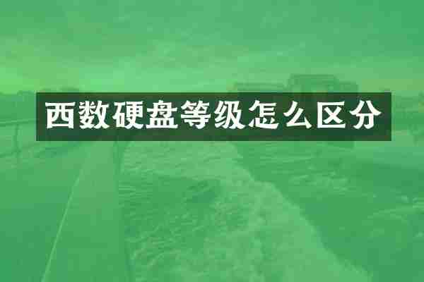 西数硬盘等级怎么区分