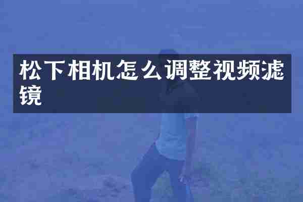 相机怎么调整视频滤镜