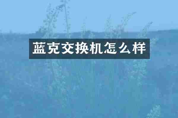 蓝克交换机怎么样
