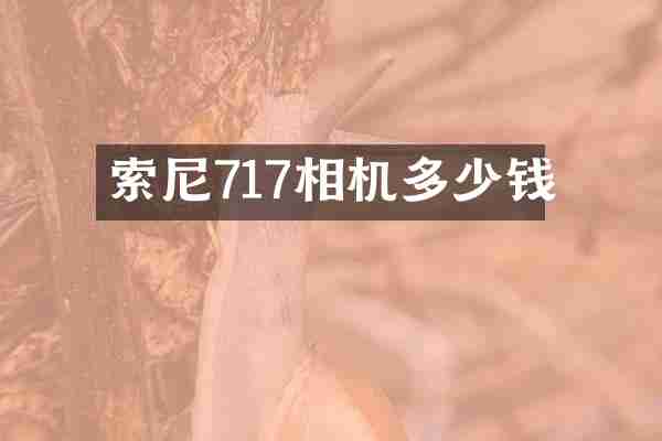 717相机多少钱