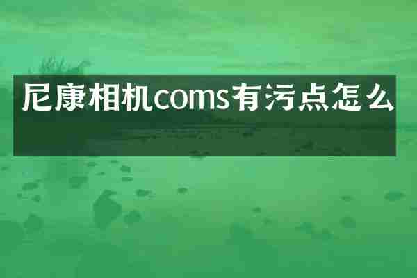 尼康相机coms有污点怎么办