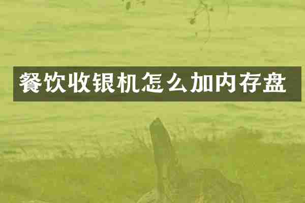 餐饮收银机怎么加内存盘