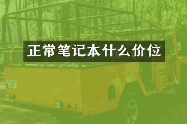 正常笔记本什么价位