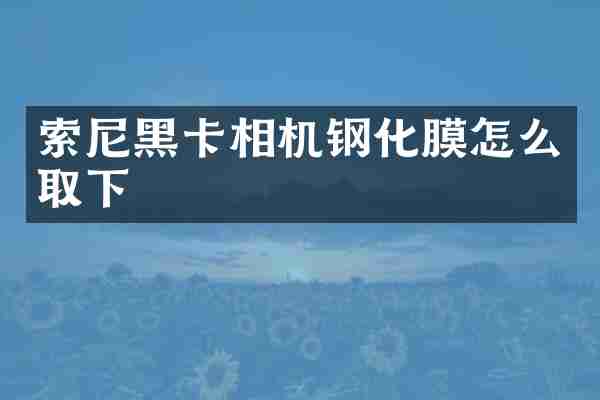 相机钢化膜怎么取下