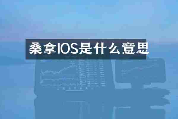 桑拿IOS是什么意思