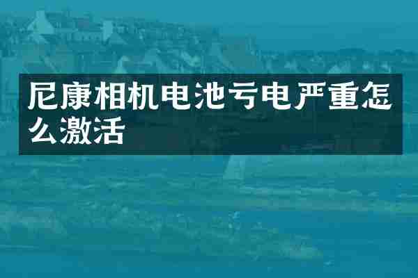 尼康相机电池亏电严重怎么激活