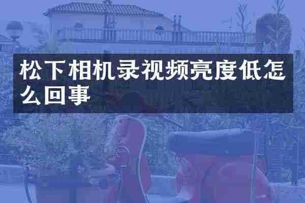 松下相机录视频亮度低怎么回事