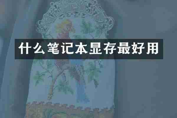 什么笔记本显存最好用