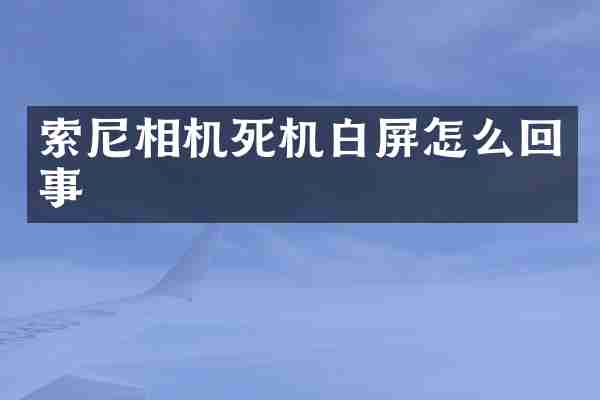 索尼相机死机白屏怎么回事