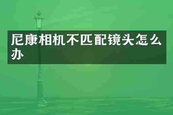 尼康相机不匹配镜头怎么办