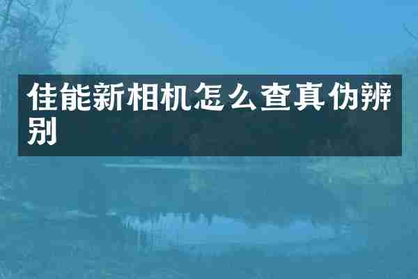 佳能新相机怎么查真伪辨别
