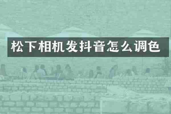相机发抖音怎么调色