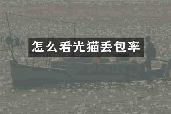怎么看光猫丢包率