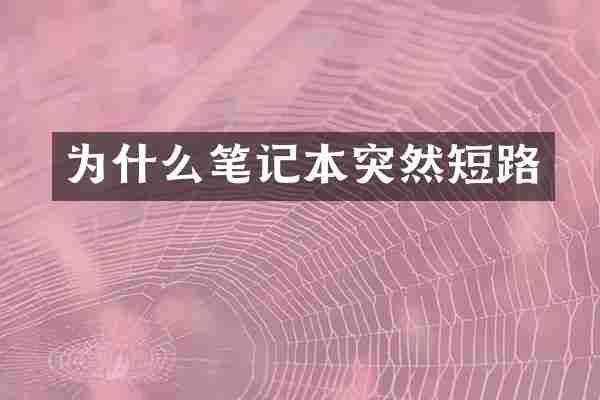 为什么笔记本突然短路