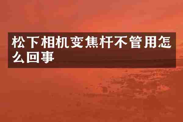 相机变焦杆不管用怎么回事