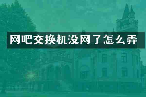 网吧交换机没网了怎么弄