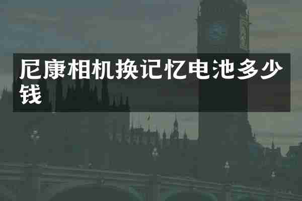 尼康相机换记忆电池多少钱