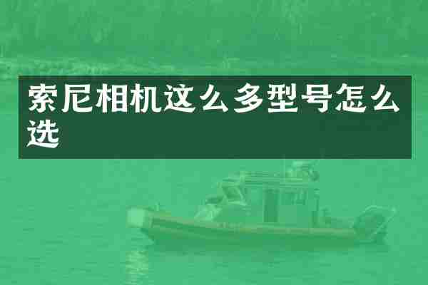 索尼相机这么多型号怎么选