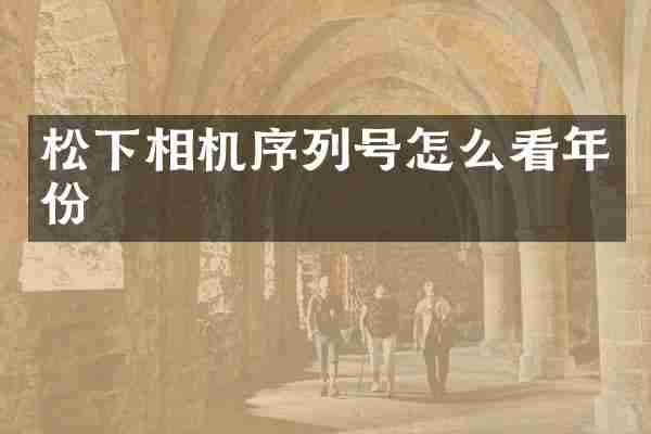 相机序列号怎么看年份