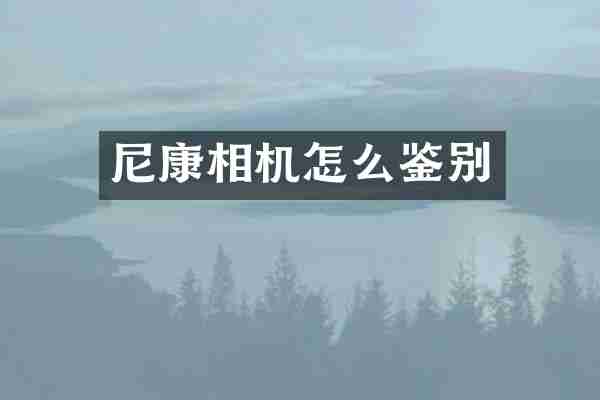 尼康相机怎么鉴别