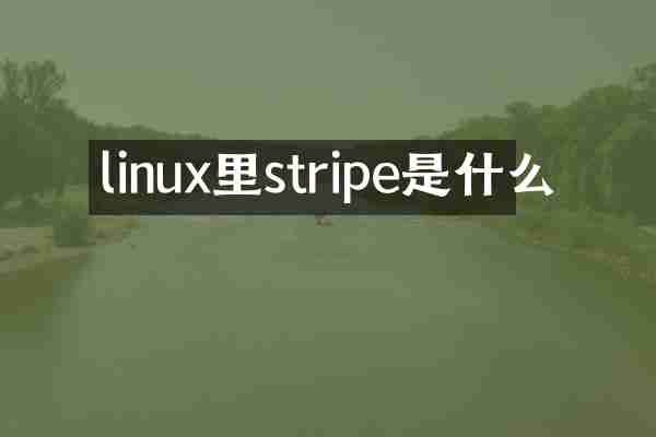 linux里stripe是什么