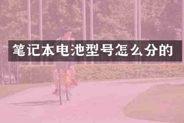 笔记本电池型号怎么分的