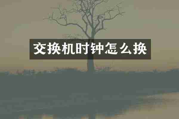 交换机时钟怎么换