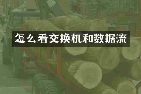 怎么看交换机和数据流