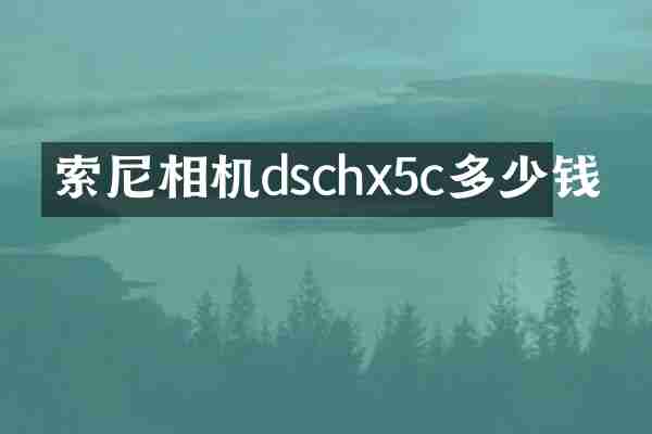 索尼相机dschx5c多少钱