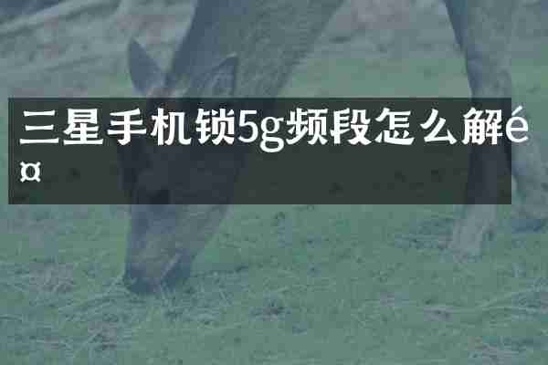 三星手机锁5g频段怎么解除