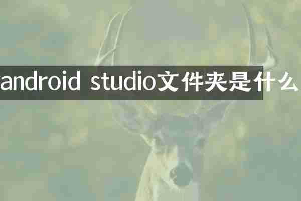 android studio文件夹是什么