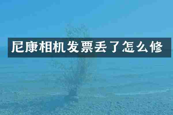 尼康相机发票丢了怎么修