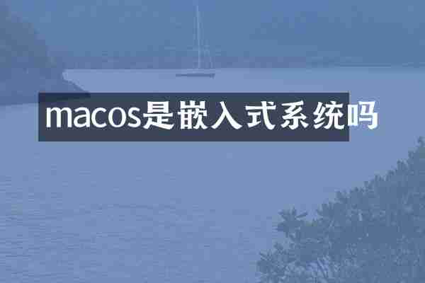 macos是嵌入式系统吗