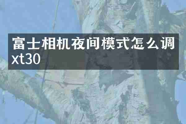 富士相机夜间模式怎么调xt30