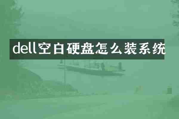 dell空白硬盘怎么装系统