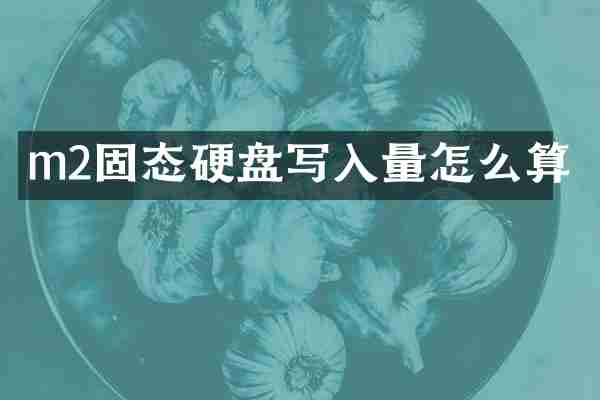 m2固态硬盘写入量怎么算