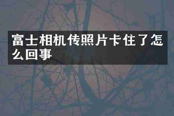 富士相机传照片卡住了怎么回事