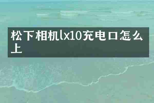 松下相机lx10充电口怎么合上