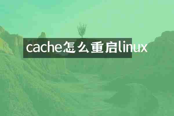 cache怎么重启linux