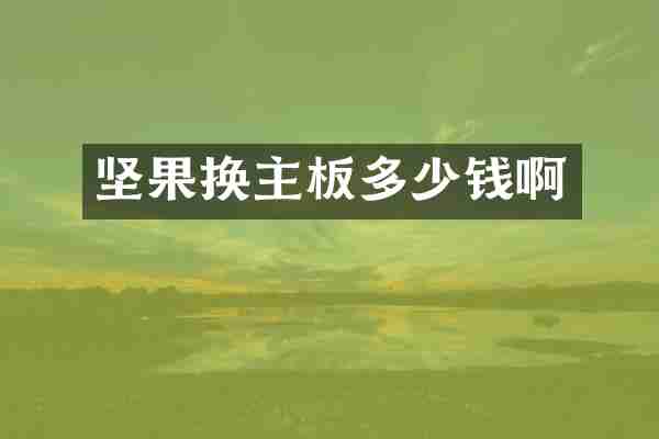 坚果换主板多少钱啊