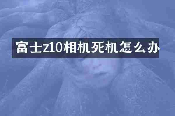 富士z10相机死机怎么办