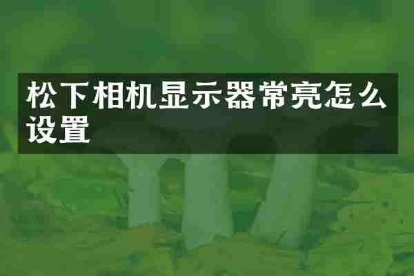 松下相机显示器常亮怎么设置