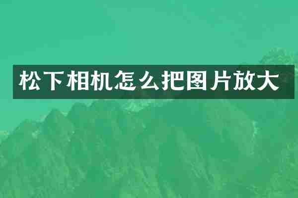 相机怎么把图片放大