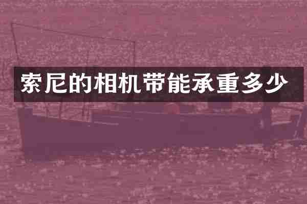 索尼的相机带能承重多少