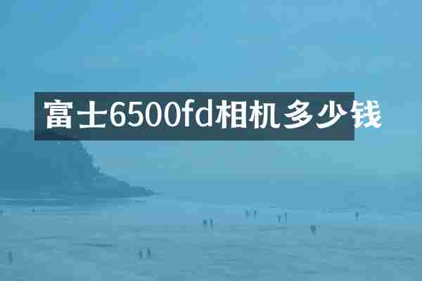 富士6500fd相机多少钱