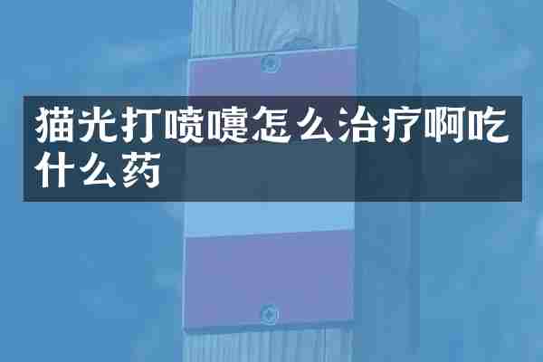 猫光打喷嚏怎么治疗啊吃什么药