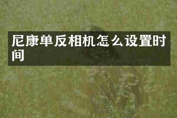 尼康单反相机怎么设置时间