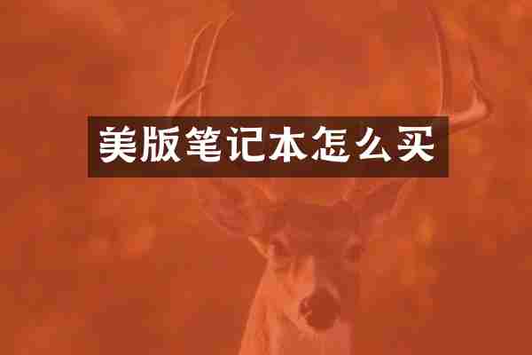 美版笔记本怎么买
