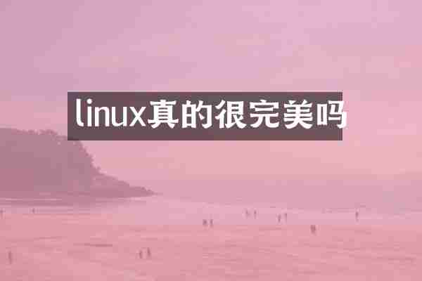 linux真的很完美吗